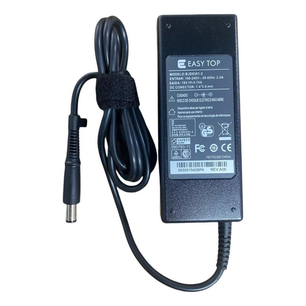 Fonte Para Hp Pavilion Dv3 Dv4 Dv5 Dv6 Dv7 19v 4.74a 90w