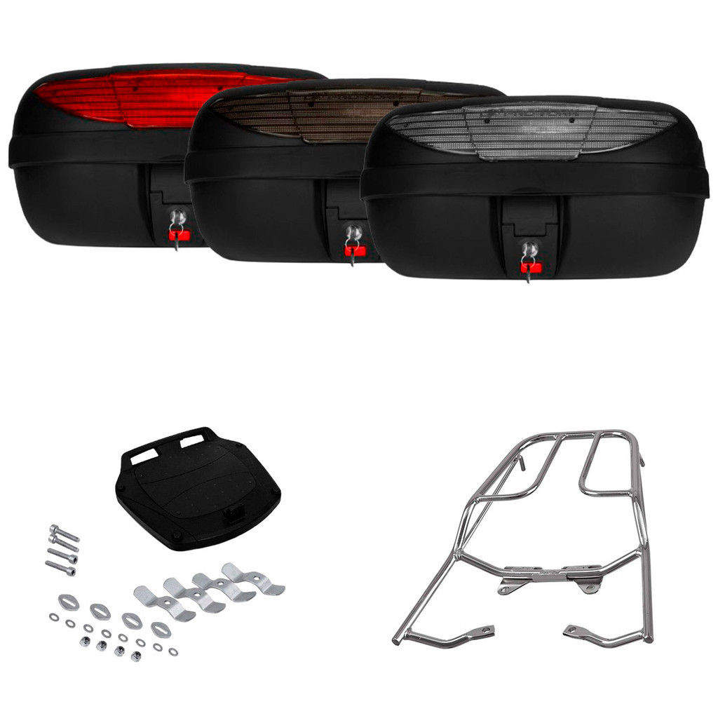 Suporte Bagageiro Titan 150 Fan 150 160 Start 160 2014 à 2016 + Bau Bauleto 45L