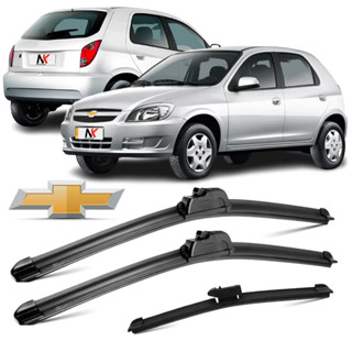 Kit/Par Palheta Limpador Dianteiro + Traseiro Parabrisa Celta 2005 á 2014 em Oferta na Shopee