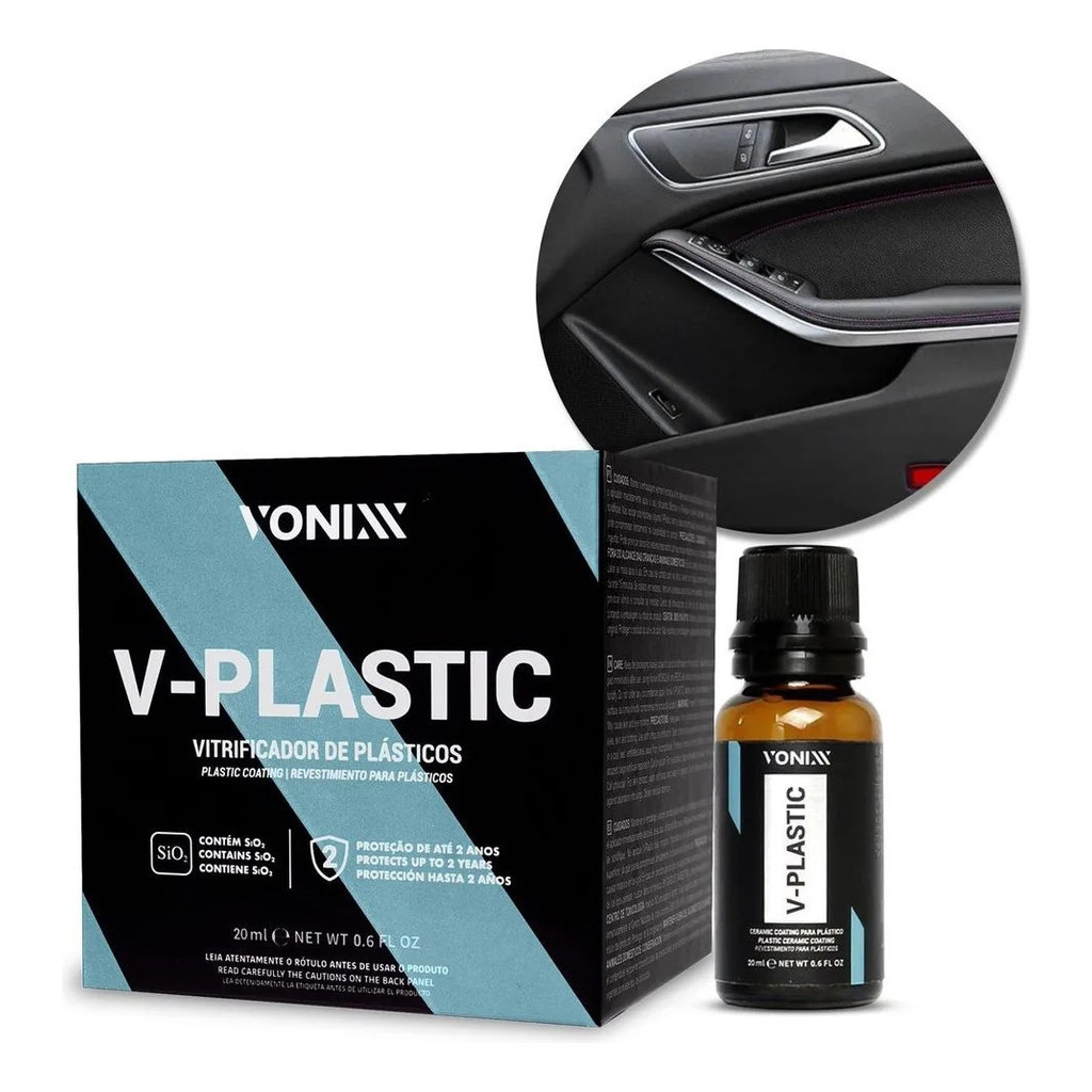 Vitrificador P/ Plásticos V-plastic Original Vonixx Com 20ml
