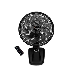 Ventilador de Parede Mallory Smart Control 40 cm Preto e Grafite 127V