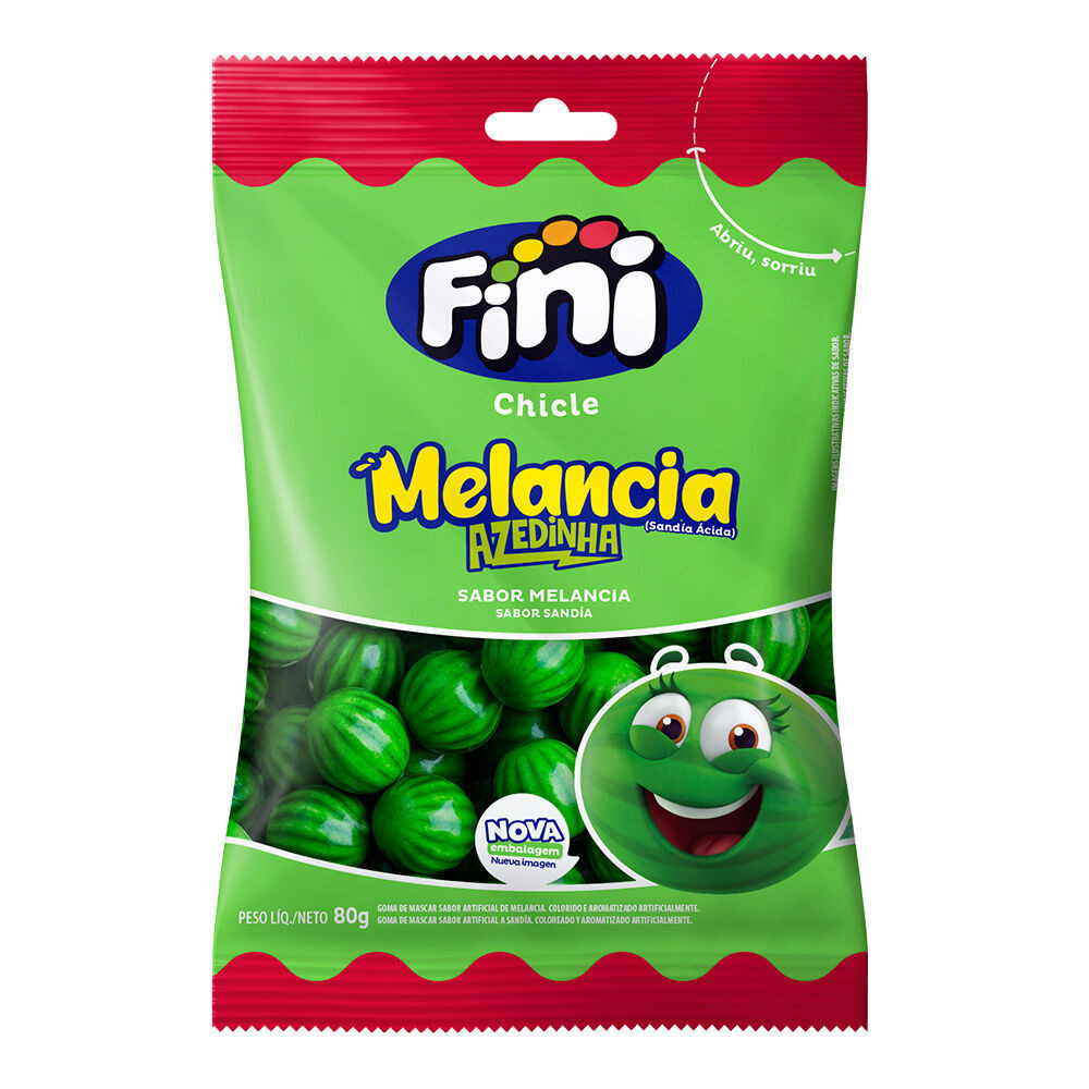 Fini Melancia Azedinha Bala de Gelatina  80g
