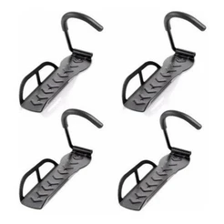 KIT 4 SUPORTES DE PAREDE VERTICAL COM GANCHO PARA PENDURAR BICICLETA