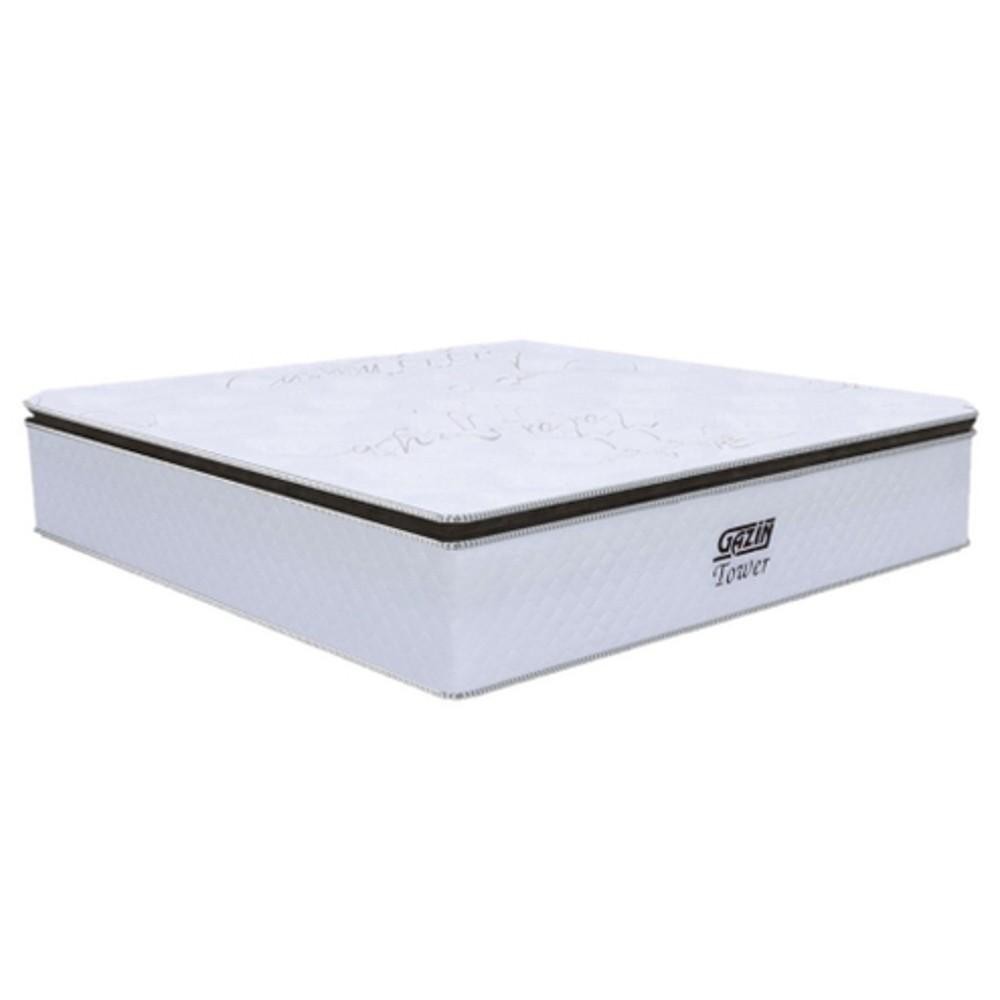 Colchão Box Casal Queen Size 158cm Molas Ensacada Soft Pillow Tower NW Branco - Gazin
