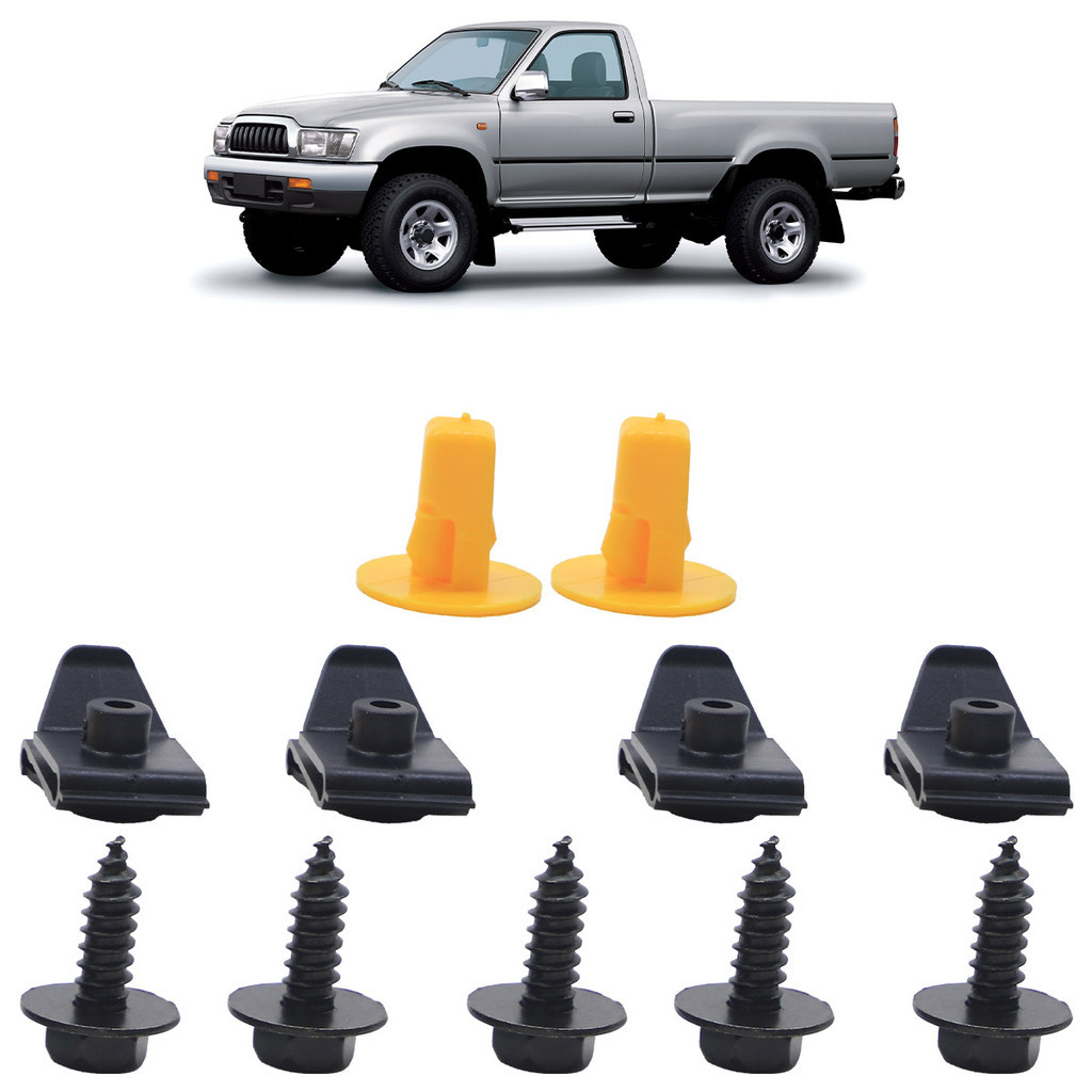 Kit Grampo Presilha Moldura Paralama Dianteiro Hilux 2001 2002 2003 2004 2005 11 Peças em Oferta na Shopee