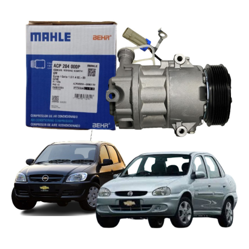 Compressor Ar Condicionado Celta Classic 2004 A 2008 Mahle