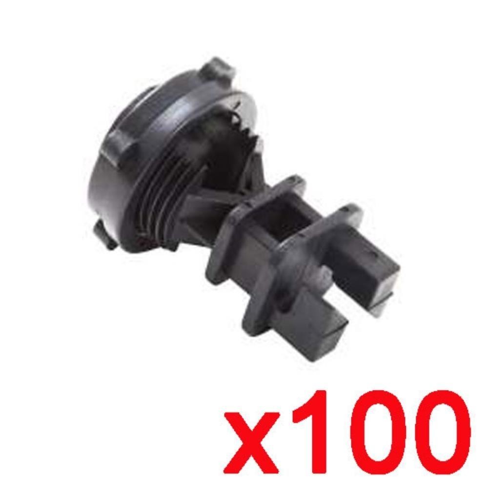 Isolador Vergalhão Zebu Rosca 100 Unidades Cor Preto 337X100