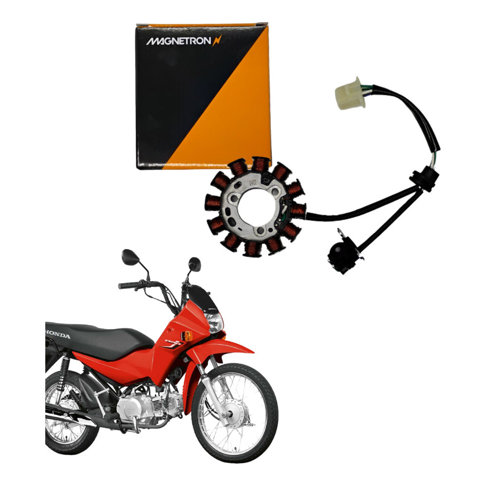 Estator Honda Pop 100 2007 A 2015 Original Magnetron