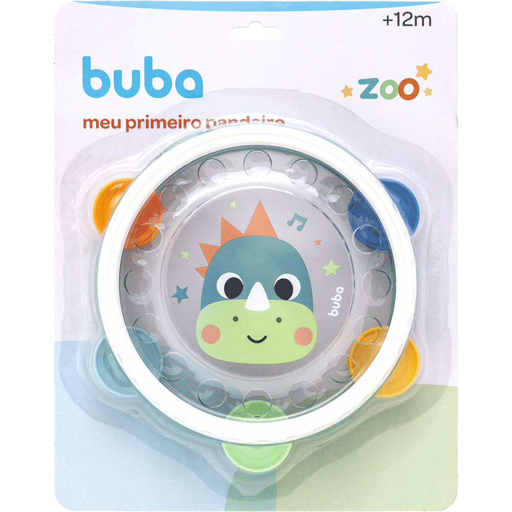 Pandeiro Dinossauro Buba Lançamento Brinquedo Musical em Oferta na Shopee