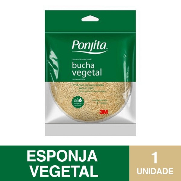 Bucha Vegetal Esfoliaçao Profunda Ponjita em Oferta na Shopee