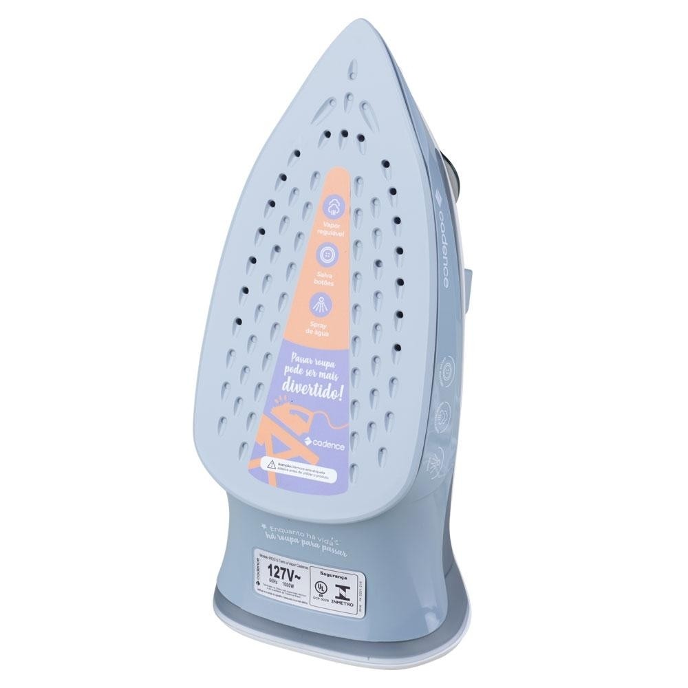 Detalhes do Ferro de Passar Roupa Vapor Cadence IRO215 127V