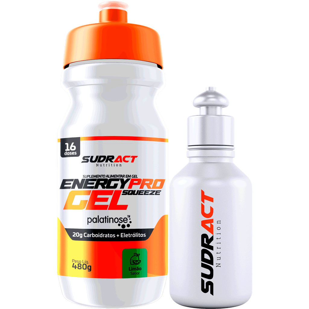 Gel Carb Kit Energy Pro Squeeze + Mini Sudract 480g Pedal Endurance