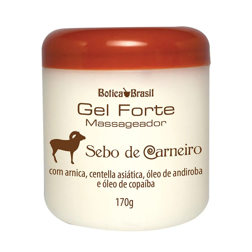 Gel Forte Massageador Sebo de Carneiro 170g - Proporciona o Alívio Muscular - Lucys