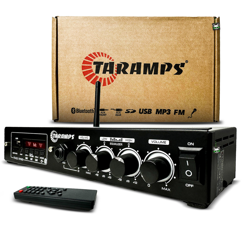 Amplificador Receiver Bluetooth THS 1900 Taramps Bt Aux USB - Audio