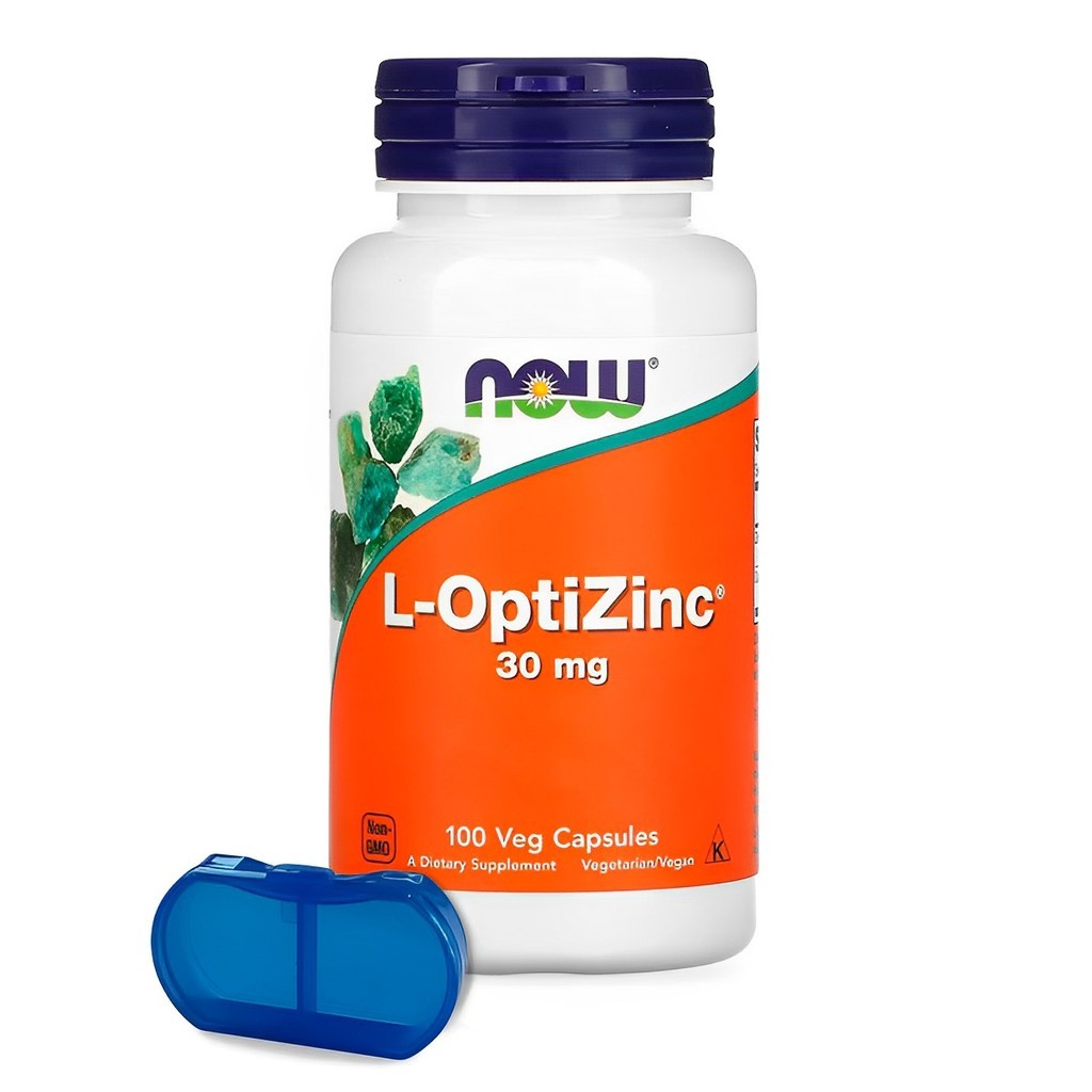 L-OptiZinc 30mg Now Foods 100 Veg Cápsulas Porta Cápsulas em Oferta na Shopee