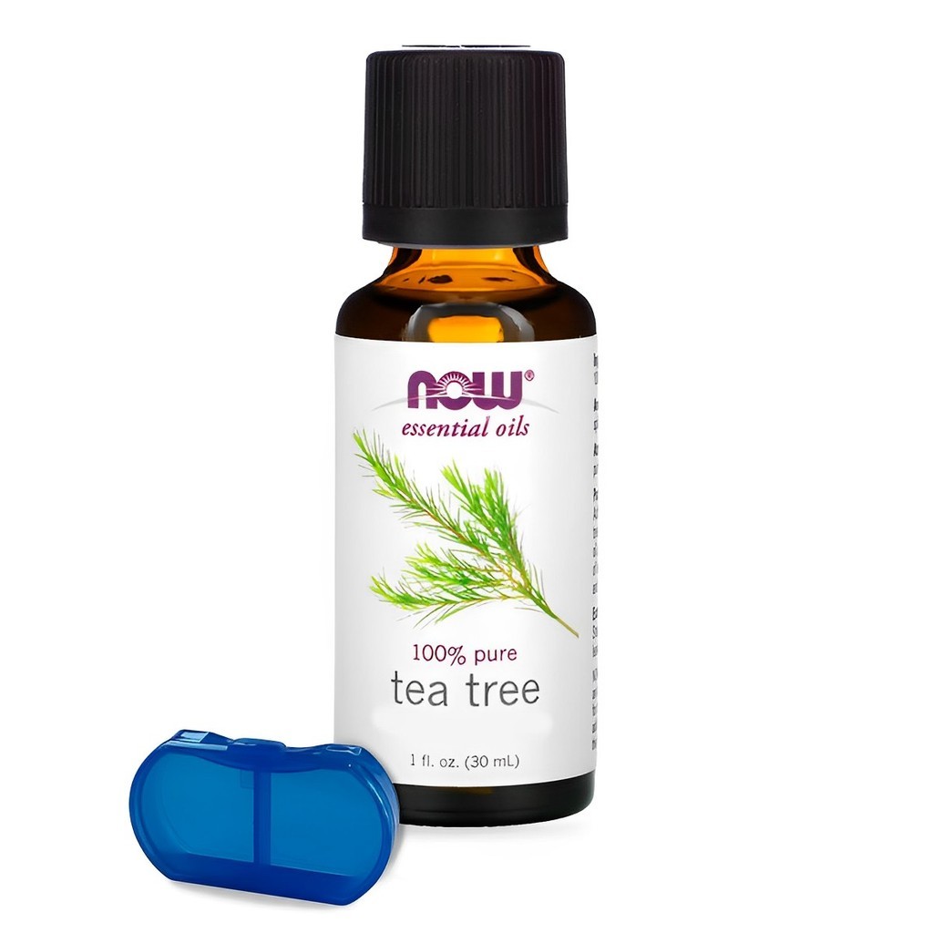 Óleo Essencial Melaleuca 30ml Now Foods + Porta Cápsulas em Oferta na Shopee