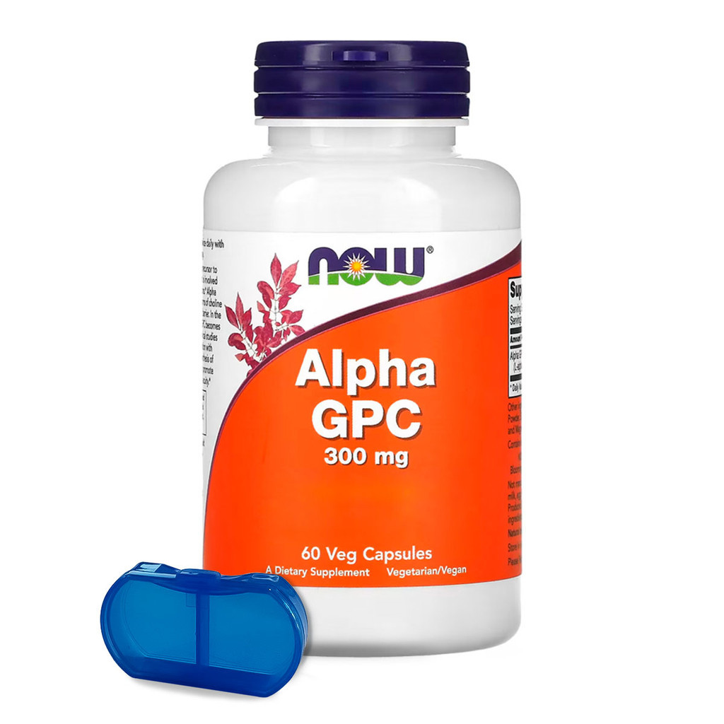 Alpha Gpc 300mg Now Foods 60 Cápsulas Vegetarianas Importado + Porta Cápsulas em Oferta na Shopee