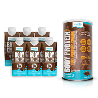 Kit Body Protein  - Cacau em Oferta na Shopee