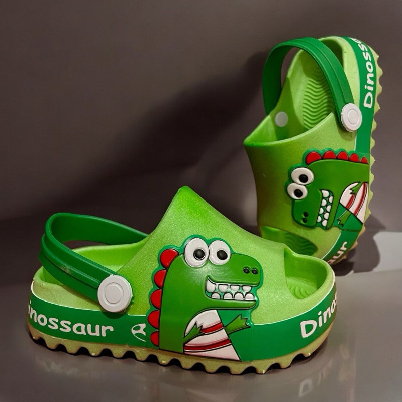 Sandália Babuche Infantil Dino Baby Menino Dinossauro Bebê Antiderrapante Macio Leve e Seguro em Oferta na Shopee