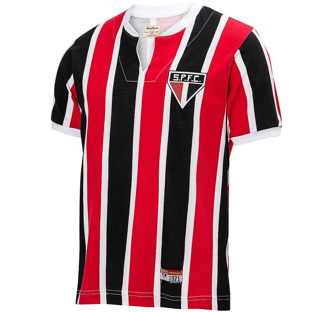 Camisa São Paulo Retrô 1970/71 Masculina Oficial em Oferta na Shopee