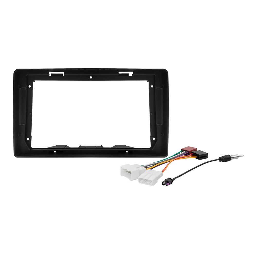 Kit Moldura Painel 9 Pol Duster 2020 2021 2022 2 Din Preto Chicote Som Plug Antena em Oferta na Shopee