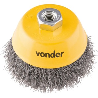 Escova Copo Ondulada 4 Rosca M14 Aço Carbono Polido 8500rpm em Oferta na Shopee