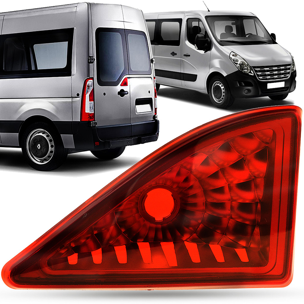 Lanterna Luz Freio Break Light Renault Master Furgão 2013 2014 2015 2016 2017 2018 2019 2020 2021 2022 2023 2024