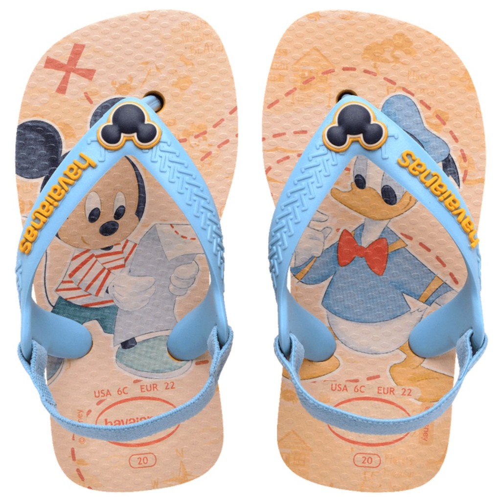Chinelo Havaianas Baby Disney Classics Mikey e Donald Original
