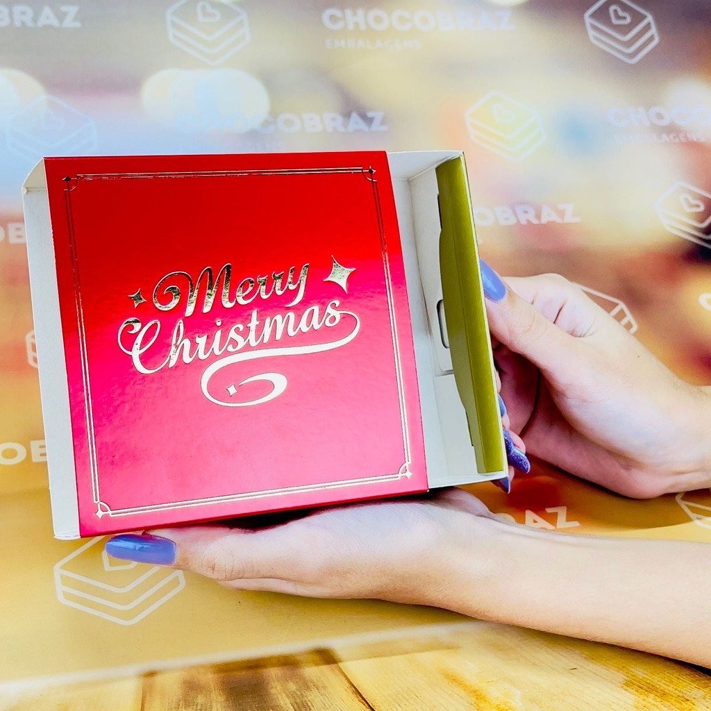 10 CAIXA 09 DOCES GAVETA C/ PUXADOR  NATAL CLASSICO ID5150 (NATAL IDEIA 2025) - Stationery