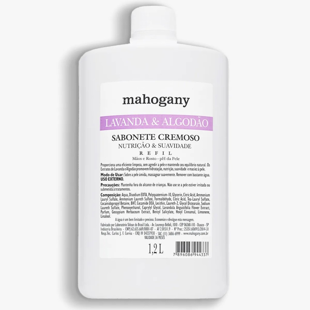 Mahogany Sab Liq Lavanda e Algodao 1.2L em Oferta na Shopee