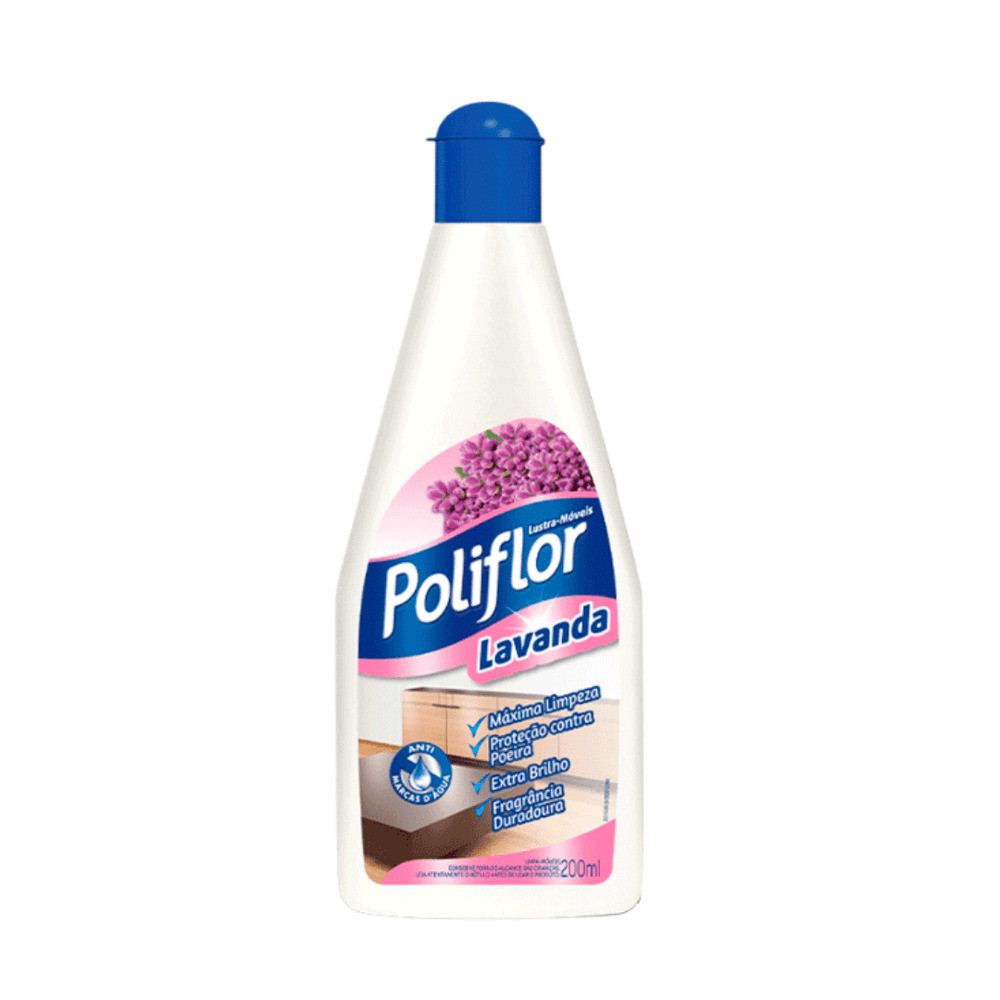 Poliflor Lustra Móveis Lavanda Em Squeeze 200ml