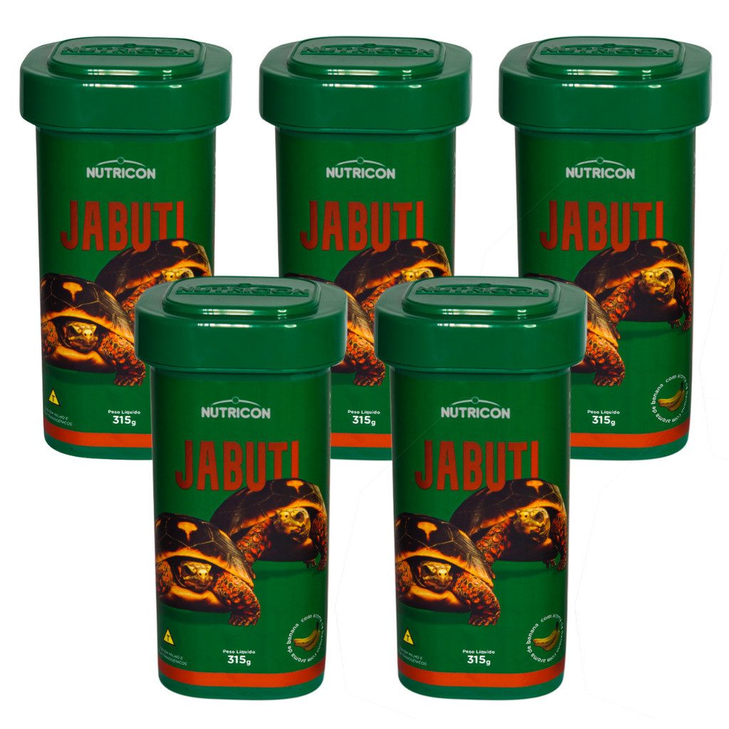 5UN - Ração Para Jabuti Nutricon 315g