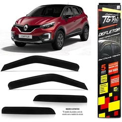 Calha Chuva Defletor TG Poli Renault Captur 2017 2018 2019 2020 - 4 Portas