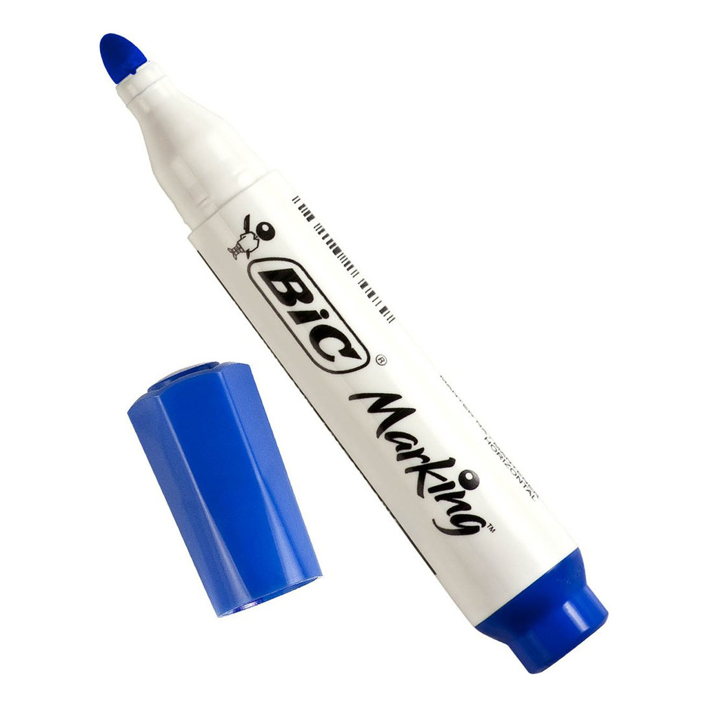 Pincel Marcador Quadro Branco Bic Azul Ponta Redonda 2.0mm