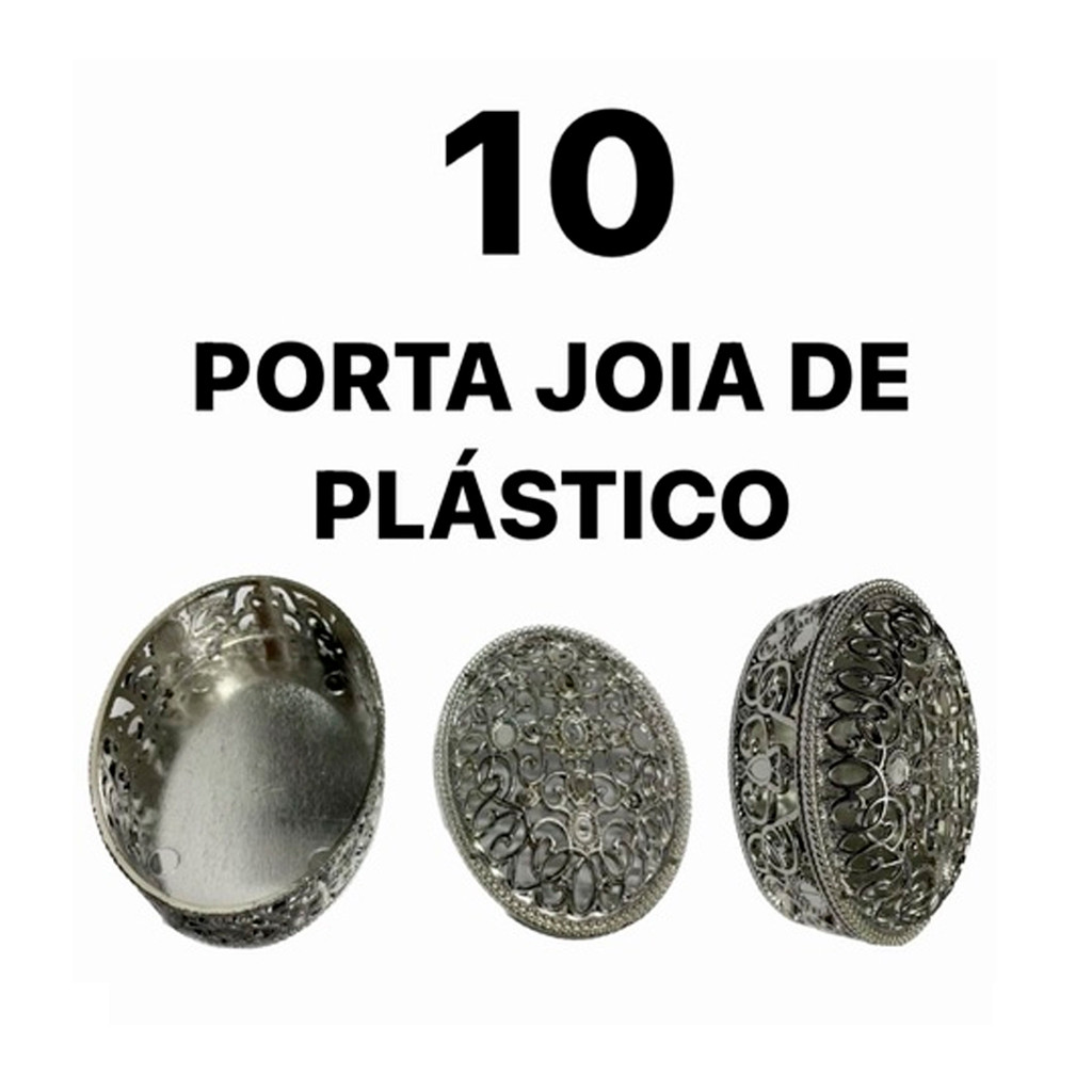 Kit com 10 Porta-Joias de Plástico – Organize suas Bijuterias e Acessórios com Praticidade