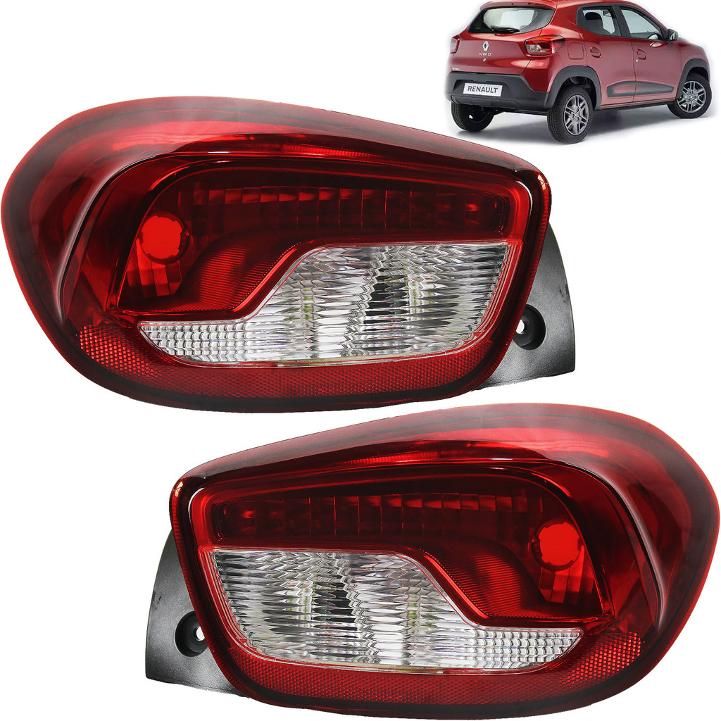 2 Lanterna Traseira Kwid 2018 2019 2020 2021 2022 BICOLOR PAR