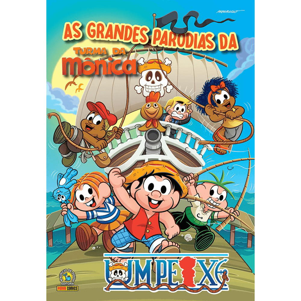 Livro - Grandes Paródias Turma Da Mônica: Chico Bento - Um Peixe (Capa Dura) - Novo