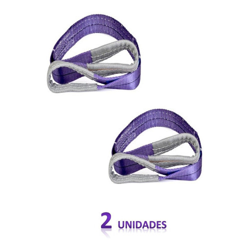 Cinta Elevação Carga 1 Ton X 3 Mts Violeta 2 Unidades