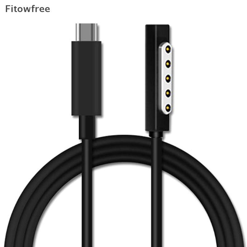 Cabo De Carregamento Do Carregador De Fonte De Alimentação FITOW USB Type C Para Surface Pro 1/2 FE