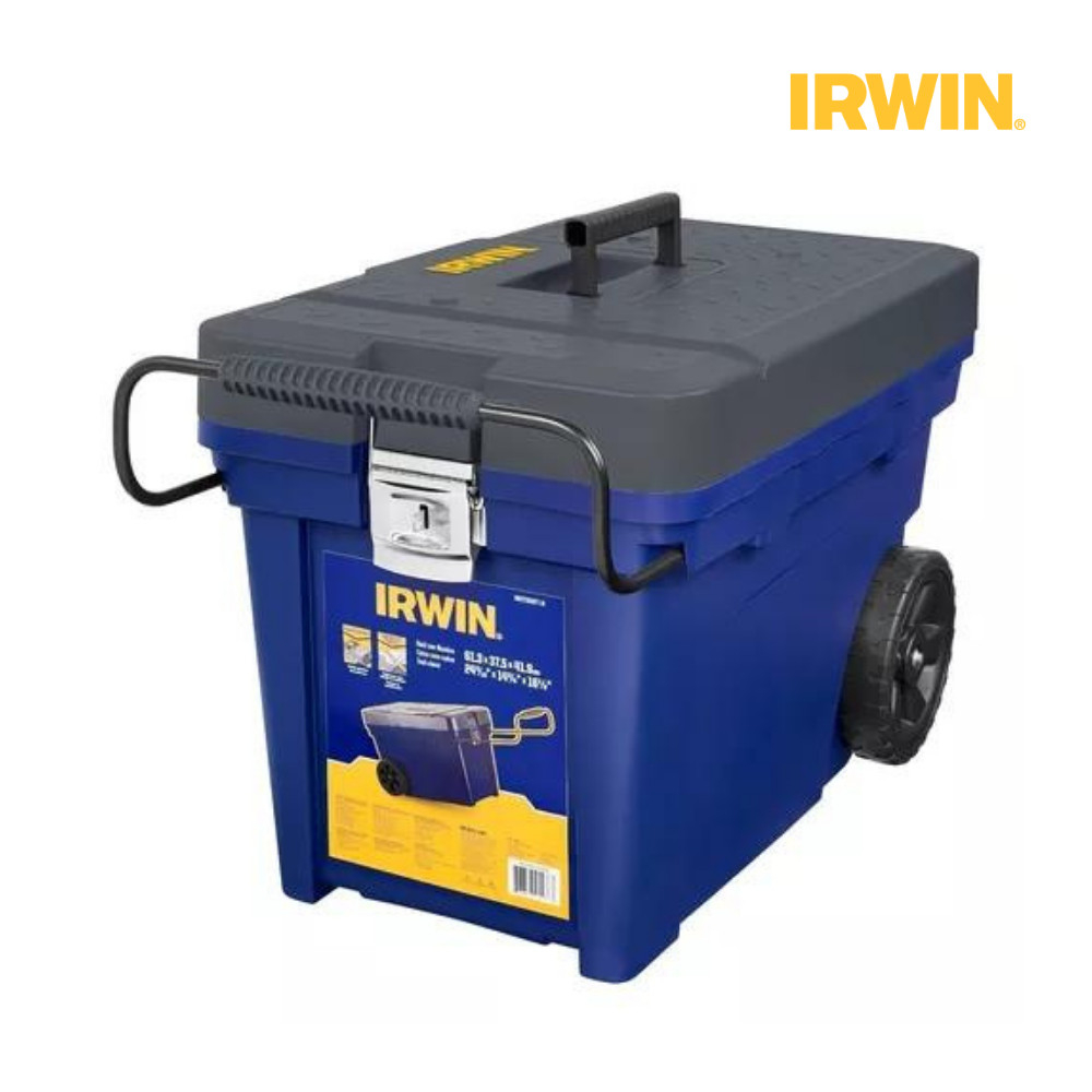 Caixa Organizadora De Ferramentas Contractor Versátil IWST33027-LA Irwin Azul Rodas Organi...