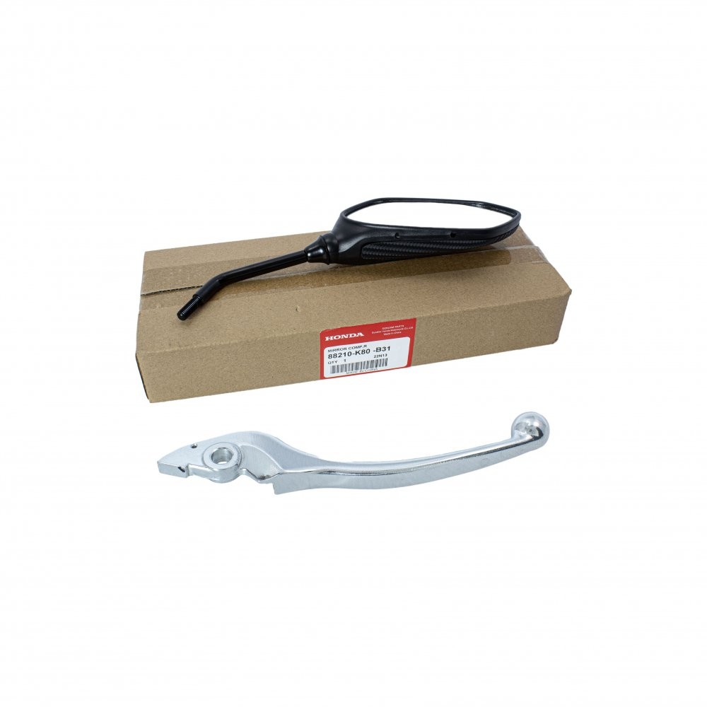 Espelho Retrovisor Direito + Manete Freio Direito Elite125 2019 a 2024 Original Honda