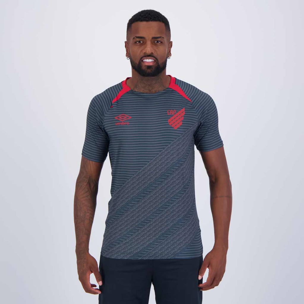 Camisa Umbro Athletico Paranaense Aquecimento 2024 Cinza em Oferta na Shopee