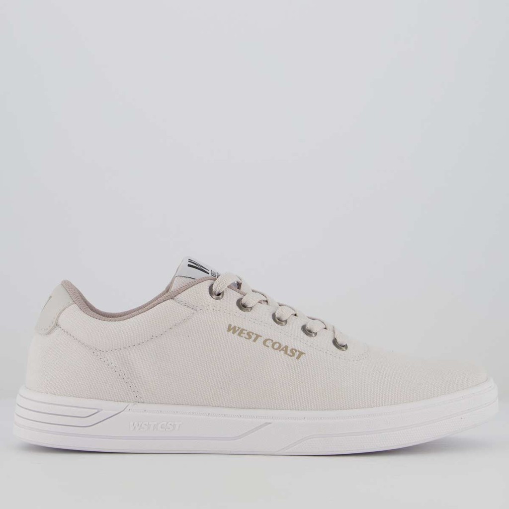 Tênis West Coast WC 122 Venice Cinza e Branco em Oferta na Shopee
