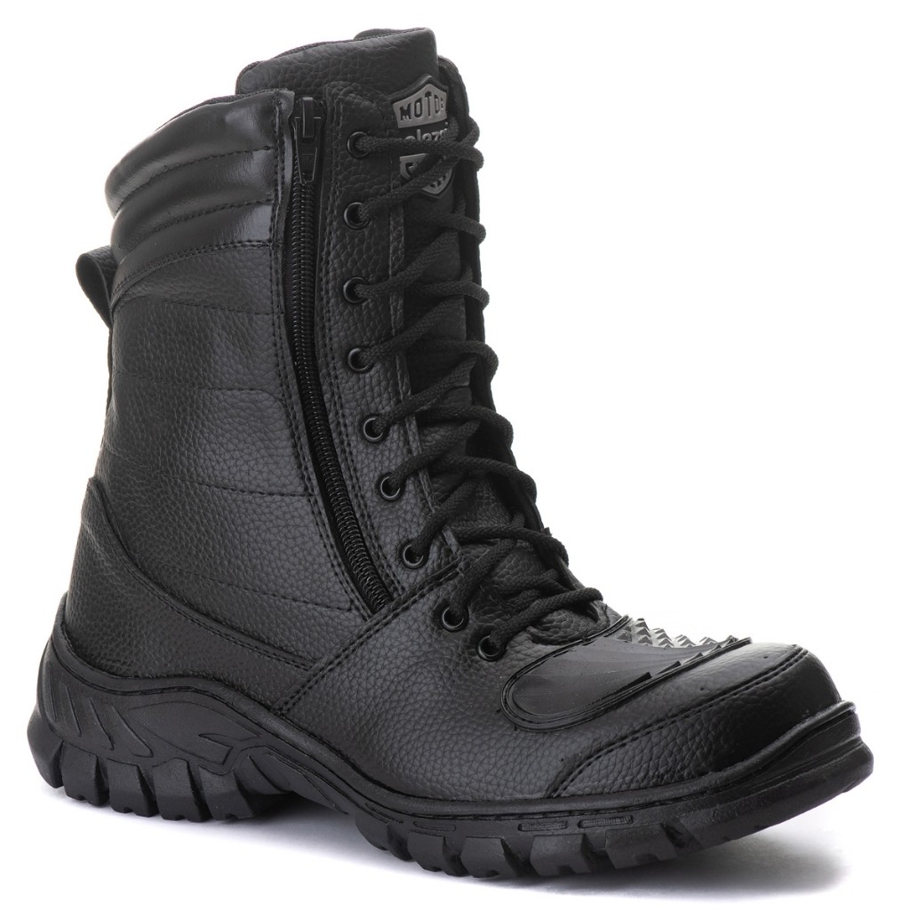 Bota Coturno Militar Salazari para Motociclista em Oferta na Shopee