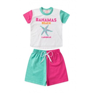 Conjunto Feminino Infantil Bahamas Duocolor em Oferta na Shopee