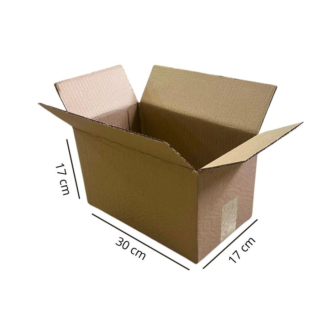 25 Caixas De Papelão 30x17x17 Sedex Correios Envios Ecommerce em Oferta na Shopee