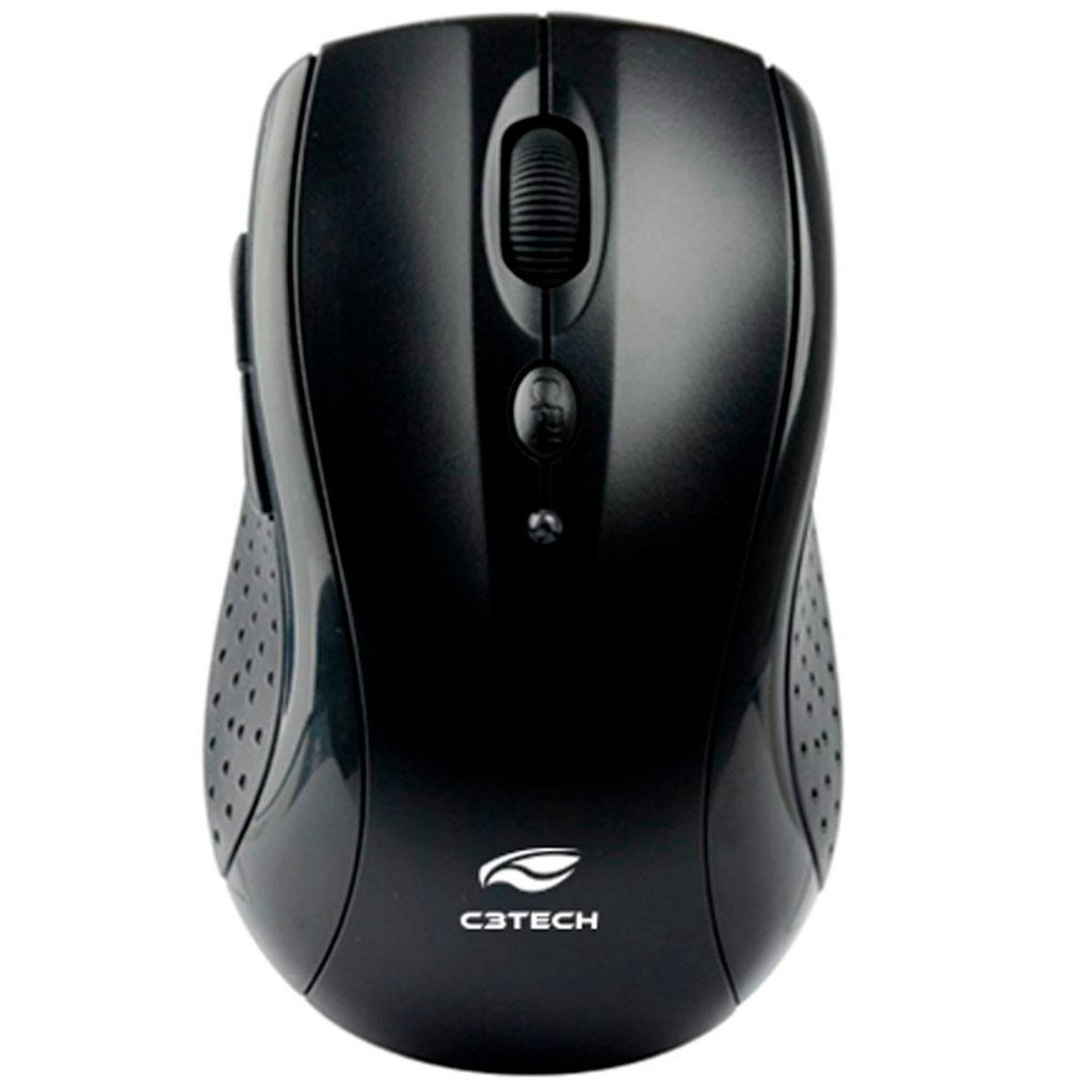 Mouse sem Fio C3Tech M-W012BK V2 - 2.4GHz - 1600dpi
