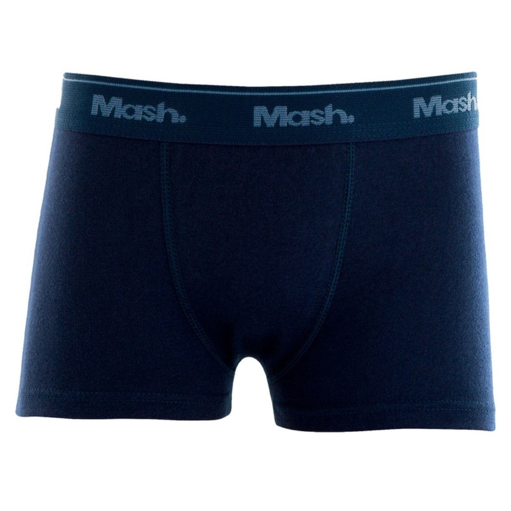 Kit 2 Cuecas Boxer Infantil Mash Básica 190.03 100% Algodão Confortável