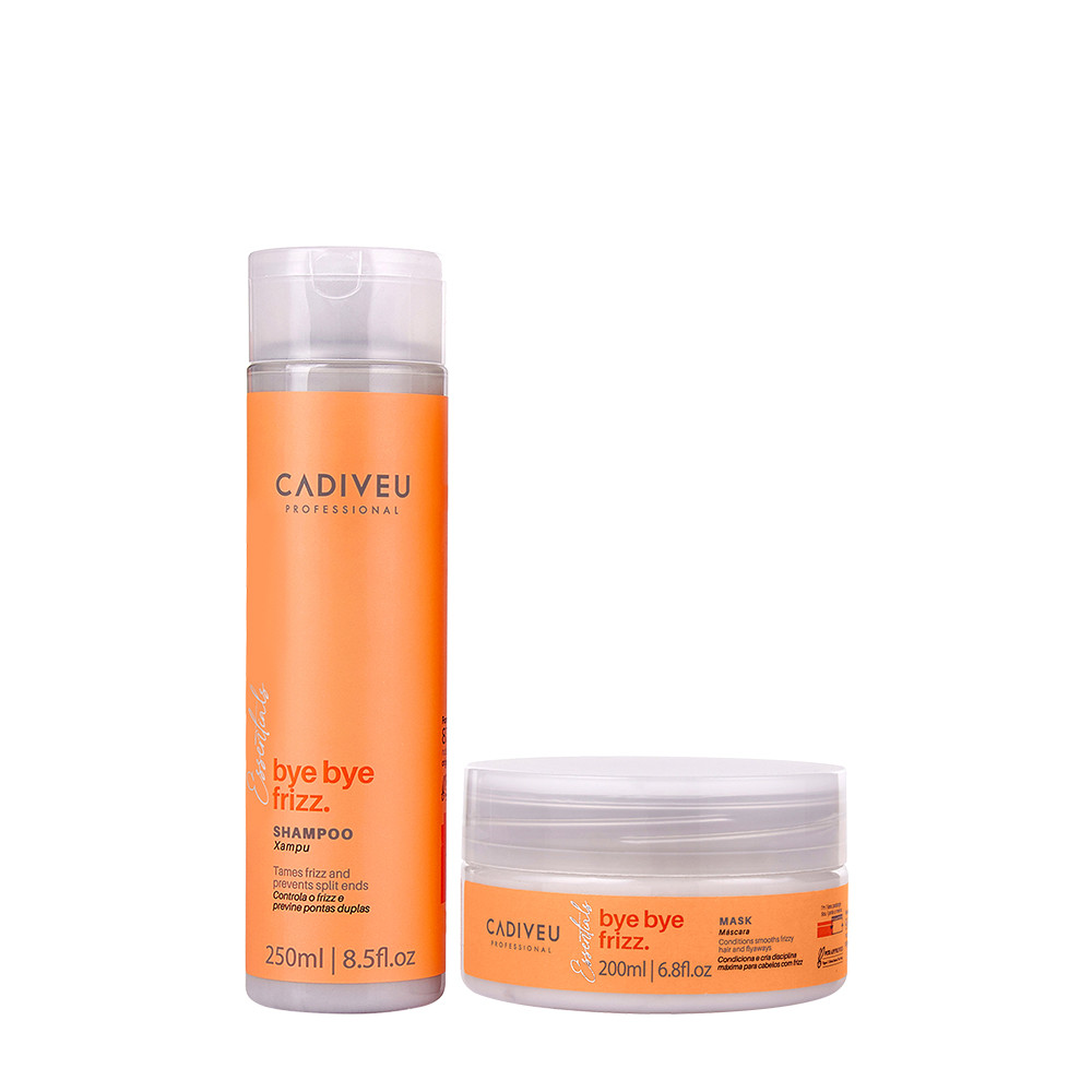 Kit Cadiveu Professional Bye Bye Frizz Shampoo e Máscara (2 produtos) em Oferta na Shopee