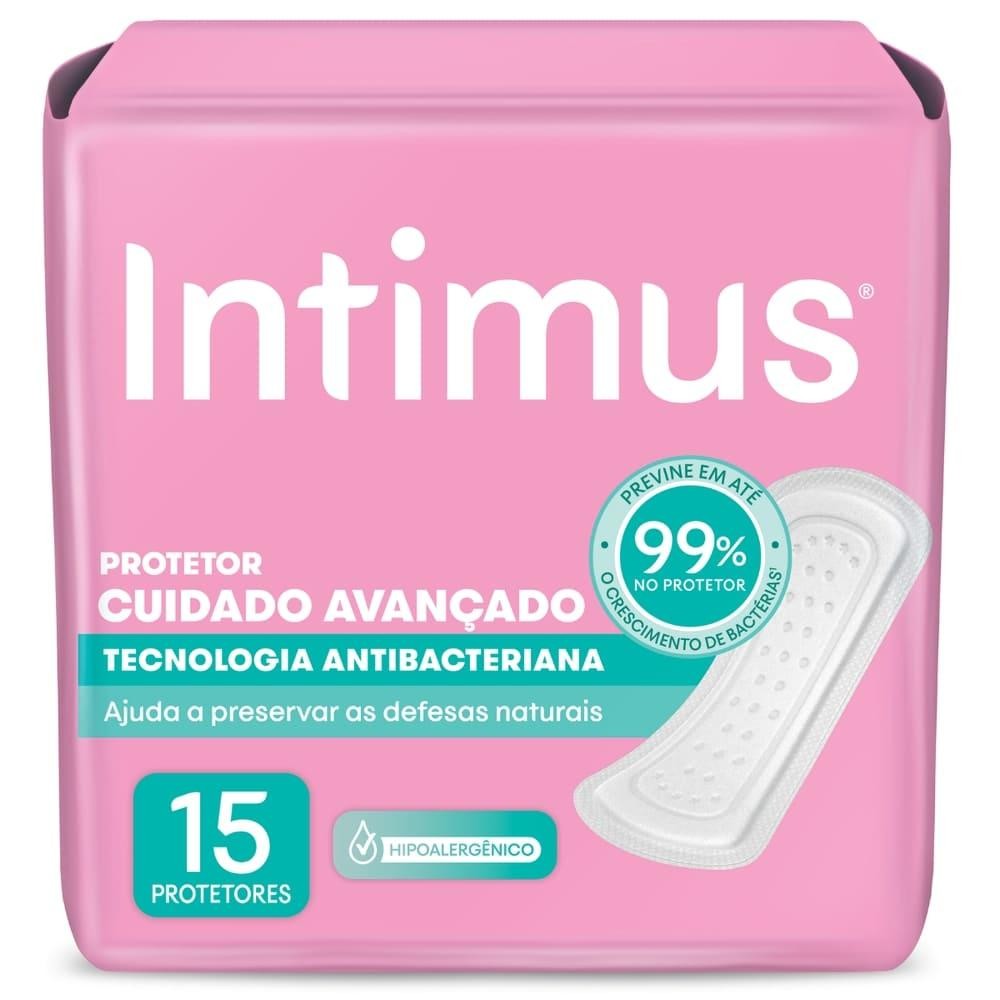Protetor Diário Intimus Cuidado Avançado Antibacteriana 15Un